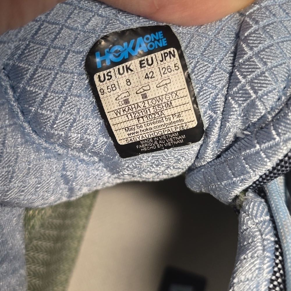 Like New Hoka One One Kaha 2 Gore-Tex Low Song Harbor Mist Women Size 9.5B - Picture 5 of 7